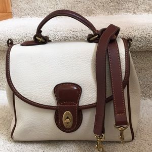 VTG COACH SHERIDAN SATCHEL BONE & BURNT CEDAR